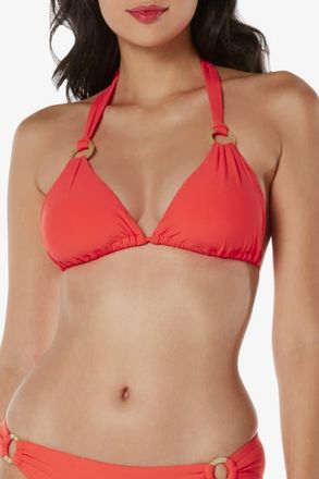 Helen Jon Ring String Bra in Coral at Nordstrom, Size X-Small
