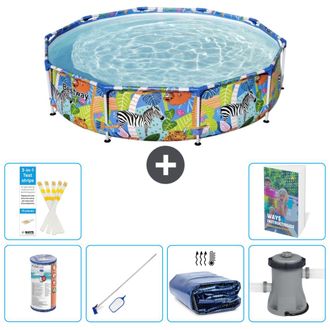 Bestway Piscina Bestway Steel Pro Redonda - Selva - 305x66 Cm - 7-piezas S20