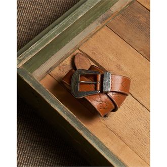 Fortela Tesla Calf Leather Belt with Studs in Cuoio at Nordstrom, Size 105