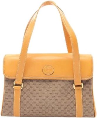 Gucci Pre-owned Borsa Tote Classica con Motivo in Tela Spalmata - - Pre-owned - Donna - Marrone - ONE SIZE