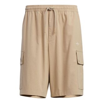 adidas originals x Charr Morita Crossover Logo Printing Straight Loose Shorts Brown HR3465