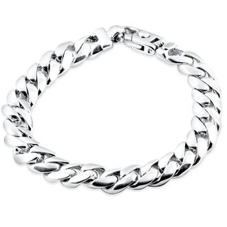 Pompeii3 Mens Cuban Link 14k Gold (67gram) or Platinum (107gram) 10.5mm Bracelet 8.75