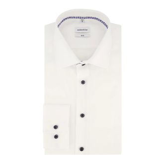 Seidensticker Overhemden, Heren, Wit, 3Xl, Katoen, Wit Slim Fit Business Overhemd