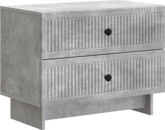 vidaXL Armario De Noche Gris Hormig&oacute;n 62 X 34,5 X 47,5 Cm Vidaxl