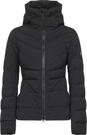Canada Goose Zwarte Aira Jassen met Snorkel Capuchon - Dames - Winterjassen - Zwart - L - Jassen