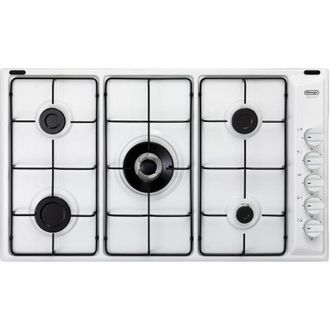 DeLonghi Placa De Cocina Delonghi Bl 59 Dd Blanca Empotrable 90 Cm Gas 5 Fuegos