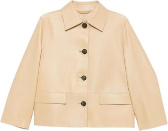 Toteme Button-up Leather Jacket
