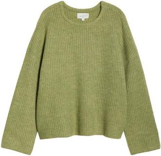 PacSun Aria Crewneck Sweater in Moss at Nordstrom, Size X-Small