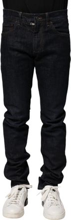 Dolce & Gabbana Mens Slim Fit Denim Jeans - Navy Cotton - Size EU 46 (Mens)