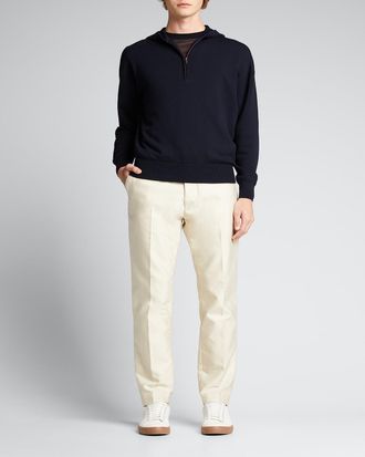 Loro Piana Mens Wallaston Wish Wool Hoodie