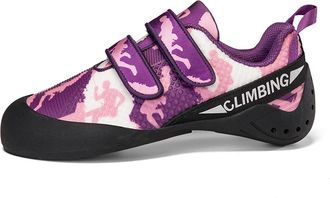 Generic Unisex Lightweight Rock Climbing Boulder Shoes - Durable Anti-Slip Outdoor Gym Sports Climbing Shoes for Beginners (Purple red,8.5)