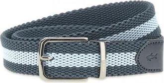 Paul & Shark Eclisse Reversible Belt - Heren - Riemen - Blauw - 110 CM - Leer - Accessoires