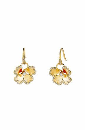 Syna Cerez Fleur Earrings Petite in Yellow Gold at Nordstrom, Size Small