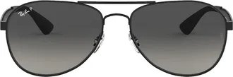 Ray-Ban Zonnebril met piloten montuur - Zwart