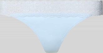 Jake*s Casual String mit Spitze am Bund in Hellblau, Gr&ouml;&szlig;e XL