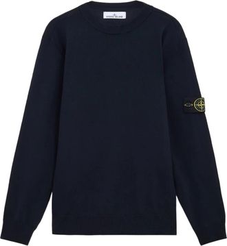 Stone Island Blauwe Sweaters voor Mannen - Heren - Sweatshirts - Blauw - XL - Hoodies & sweatvesten