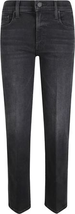 Mother Slim Fit Jeans, female, Gray, W29, The Mid Rise Rambler Zip Flood