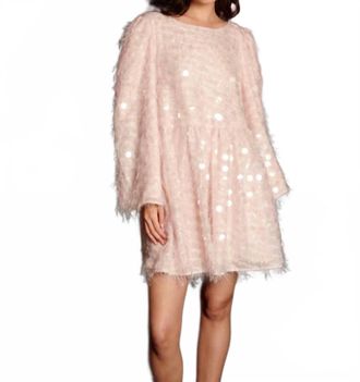 Sister Jane Teese Sequin Mini Dress In Nude Pink