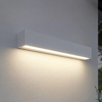 Lucande L&aacute;mpara de pared led exterior de aluminio blanco
