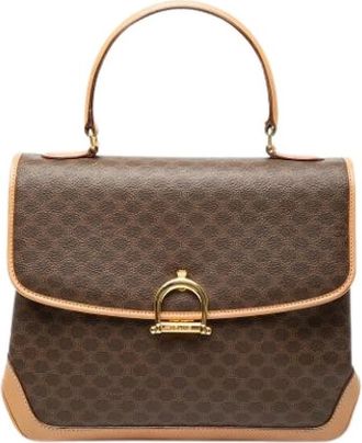Celine Pre-owned Vintage Handbag - Dames - Vintage Handtas - Bruin - ONE Size - Leer - Vintage