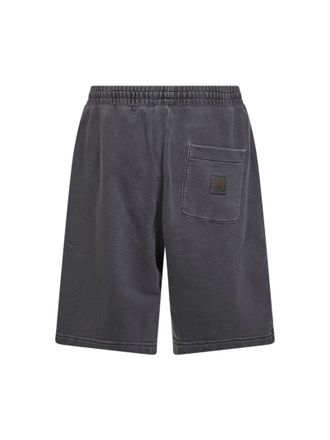 Carhartt Work in Progress Garment-Dyed Cotton Jogger Shorts - Gray