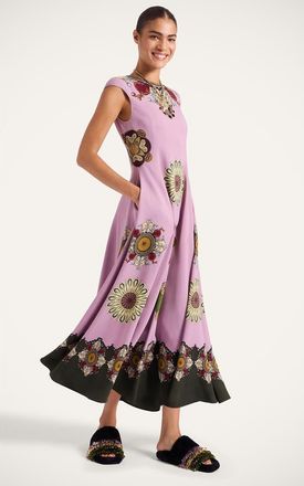 La DoubleJ Park Ave Dress in Nucleus Plac&eacute;e Dusty Pink at Nordstrom, Size X-Large