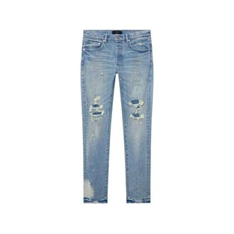 Purple Slim-fit Jeans, male, Blue, Size: W36 Slim-fit Jeans
