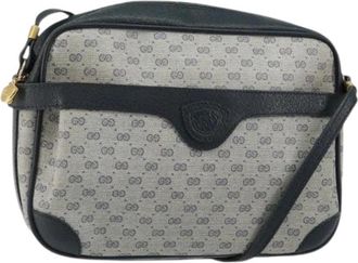 Gucci Pre-owned Cross Body Bags, female, Blue, Size: ONE SIZE Pre-owned Leather Cross Body Bag
