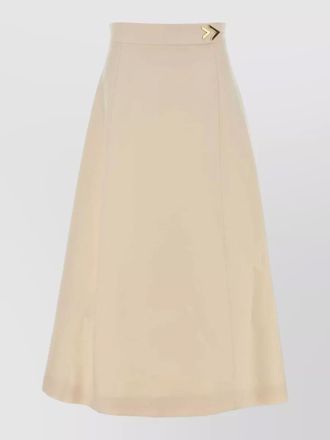Valentino Garavani crepe couture a line midi skirt