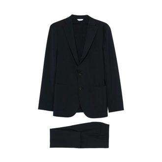 Boglioli Single Breasted Suits, male, Blue, Size: 2XL Abito