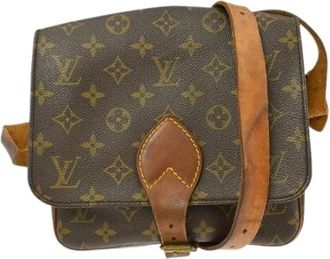 Louis Vuitton Pre-owned Cross Body Bags, female, Brown, Size: ONE SIZE Pre-owned Vintage Canvas Cross Body Bag