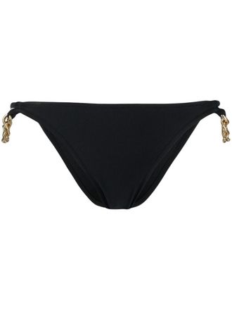 Moschino Slip bikini con bordo a catena - Nero