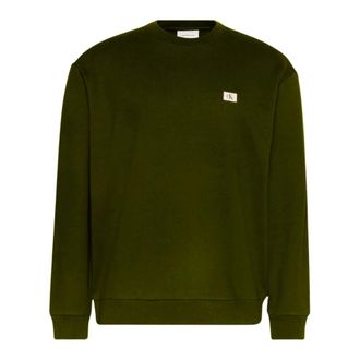 Calvin Klein Sweatshirts, male, Green, Size: XL Felpa Sweatshirt