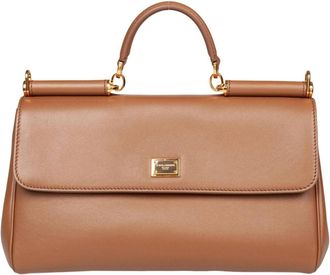 Dolce & Gabbana My Sicily Handbag - Dames - Handtassen - Bruin - ONE Size - Katoen - Tassen