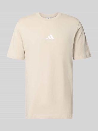 adidas Regular Fit T-Shirt aus reiner Baumwolle Modell M SL SJ T in Sand, Gr&ouml;&szlig;e XXXL