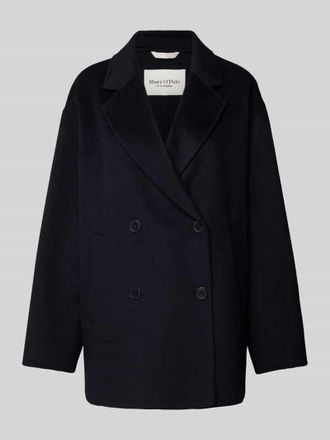 Marc O'Polo Regular Fit Wolljacke mit doppelreihiger Knopfleiste in Marine, Gr&ouml;&szlig;e 40