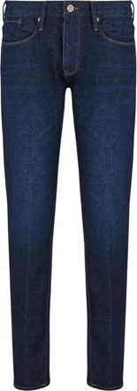 Emporio Armani Slim-Fit Jeans - Heren - Slim Fit Jeans - Blauw - W29 - Katoen - Jeans