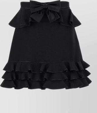 Valentino Garavani silk high-rise skirt