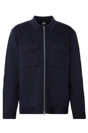 BOSS P BELLOTTO ZIP CARDIGAN Size: XXL, colour: NAVY