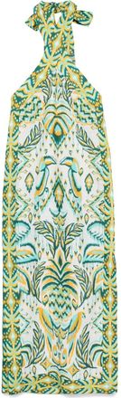 Farm Rio Abito lungo Tropical Tapestry - Verde