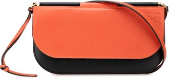 Loewe Pre-owned Womens Puzzle Small Crossbody Bag - Coral Leather - One Size