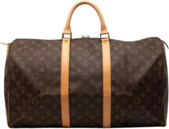 Louis Vuitton Pre-owned Weekend Bags, female, Brown, Size: ONE SIZE Pre-owned Keepall 50