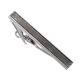 Link Up Antique Dotted Center Tie Bar in Silver at Nordstrom