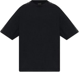 Balenciaga Oversized T-Shirt - Heren - T-shirts - Zwart - M - Katoen - Tops