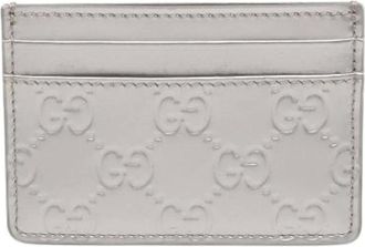 Gucci Pre-owned Wallets, female, Gray, Size: ONE SIZE Pre-owned Patent Leather Card Holder
