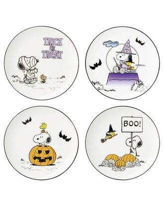 Lenox Set Of 4 The Great Pumpkin Accent Plates