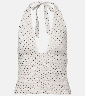 Poss&eacute; Edie polka-dot top