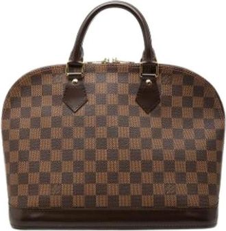 Louis Vuitton Pre-owned Alma PM - Dames - Vintage Handtas - Bruin - ONE Size - Leer - Vintage