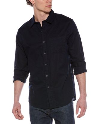 Vince Linen-Blend Button-Down Shirt