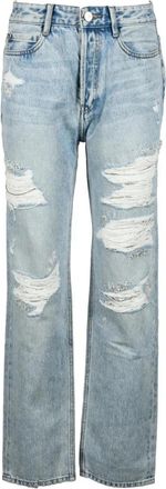 Miss Sixty Baggy Jeans met kralen - Dames - Regular Fit Jeans - Blauw - W26 - Katoen - Jeans